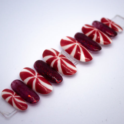 Cherry Press On Nails, Custom Handmade Press Ons